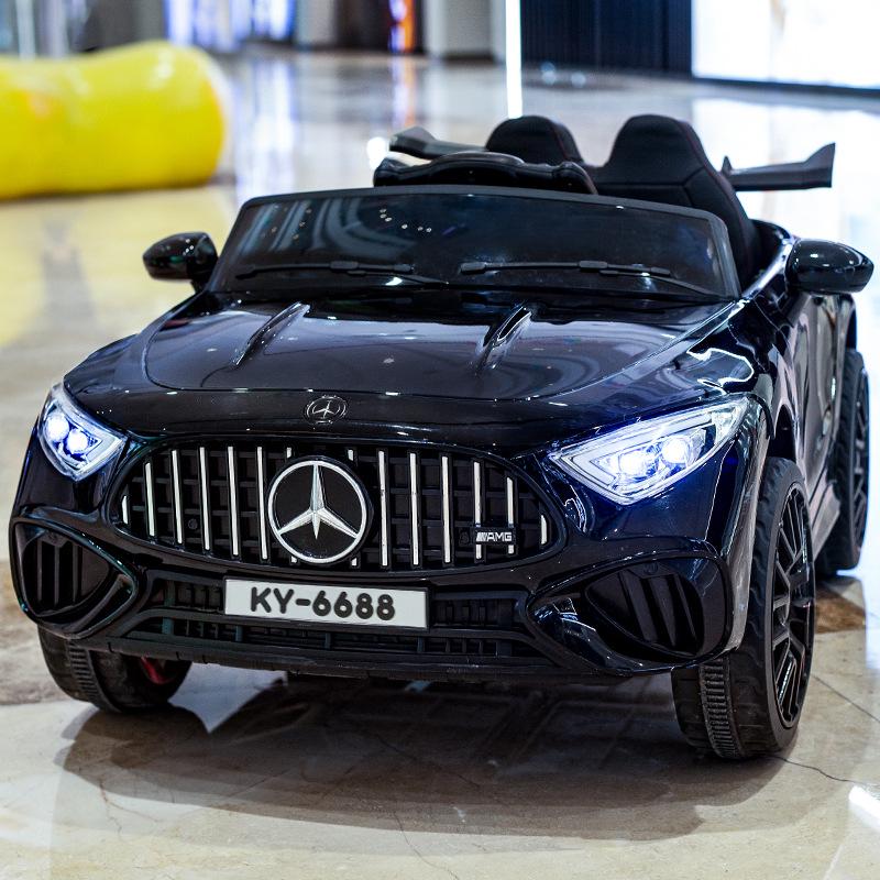 Электрический 4-колесный электромобиль с пультом дистанционного управления для мальчиков и девочек