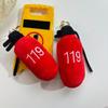 Creative Fire Extinguisher Plush Toy Keychain Cartoon Fire Extinguisher Soft Stuffed Doll Pendant Car Keyring Backpack Bag Decor
