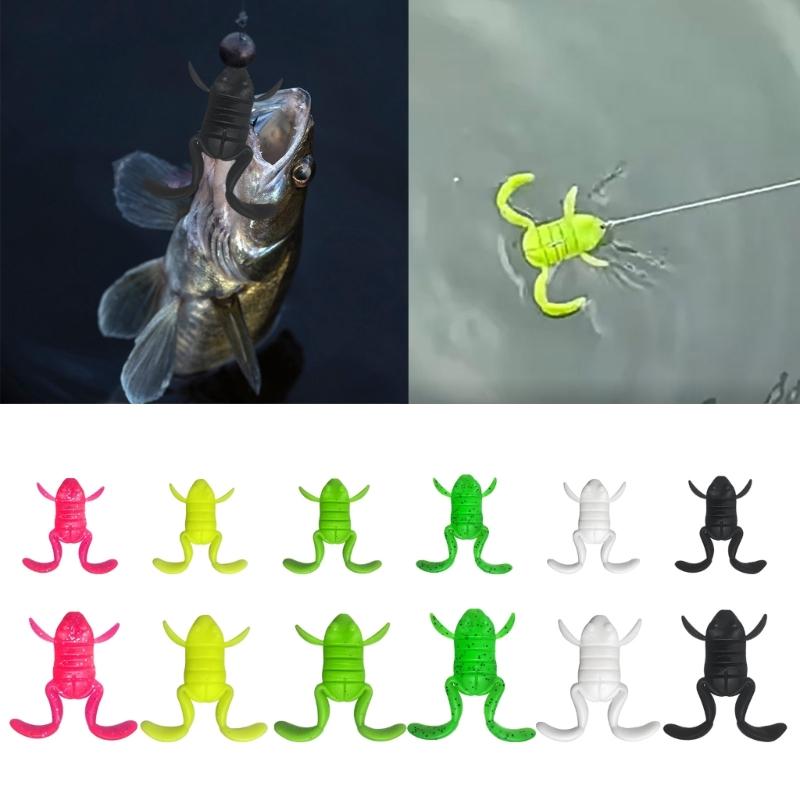 5 шт. Приманки-лягушки Мягкая искусственная плавающая приманка Имитация лягушек Приманки Поверхностные плавающие приманки Простые в использовании