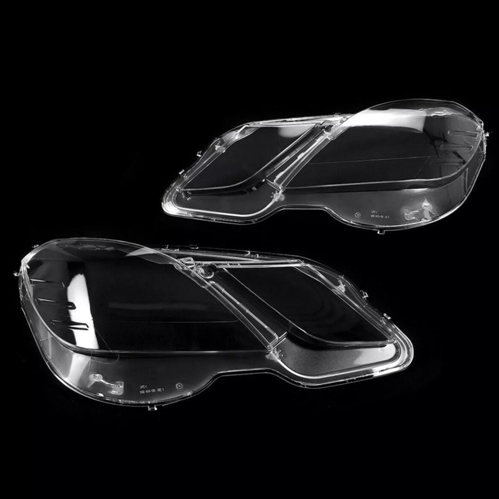 2PCS Front Headlight Glass Clear Cover For Mercedes Benz E-Class W212 2009-2014