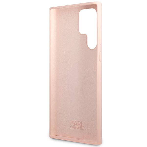 Karl Lagerfeld Klhcs23Lsnikbcp Sam S23 Ultra S918 Hardcase Różowy/Pink Silicone Ikonik