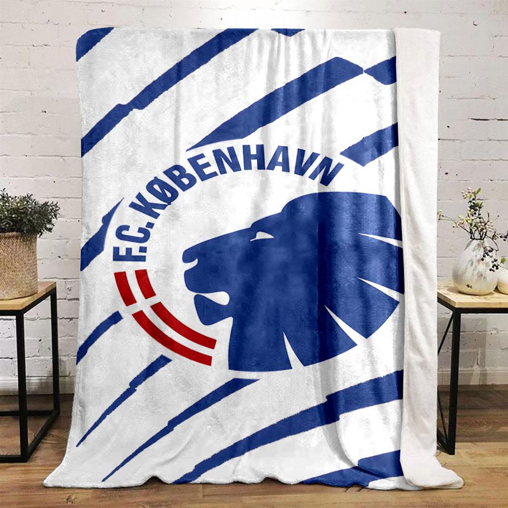 FC Copenhagen Lion Logo Blanket print blanket soft and cozy perfect for the living room bed sofa or a nap,gift