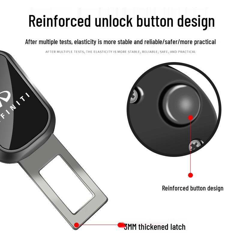 Удлинитель и вставка для пряжки ремня безопасности Infiniti QX50/Q50L