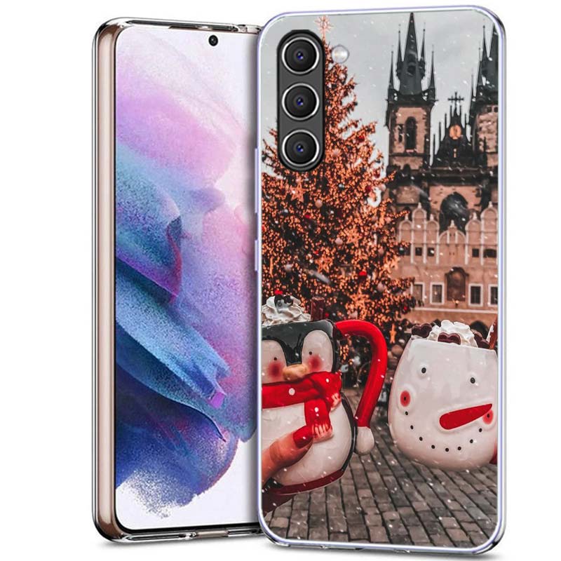 Зимний Кофе Рождественский Чехол для Телефона для Samsung A17 A37 A57 A55 A35 A25 A15 A54 A14 A24 A34 A13 A23 A33 A53 A07 A05S A04S A03 A73