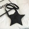 Cute Star Crossbody Bag Harajuku Five-pointed Star Canvas Bag Star Shape Shoulder Bag  Students
