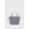 Women's Striped Mini Linen Tote Bag