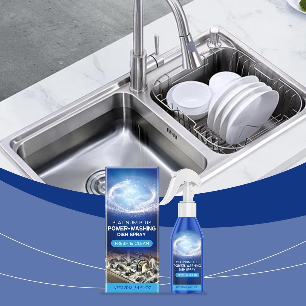Мощный спрей для мытья посуды, мытье, удаление свежего жира, полировка посуды, 120 мл