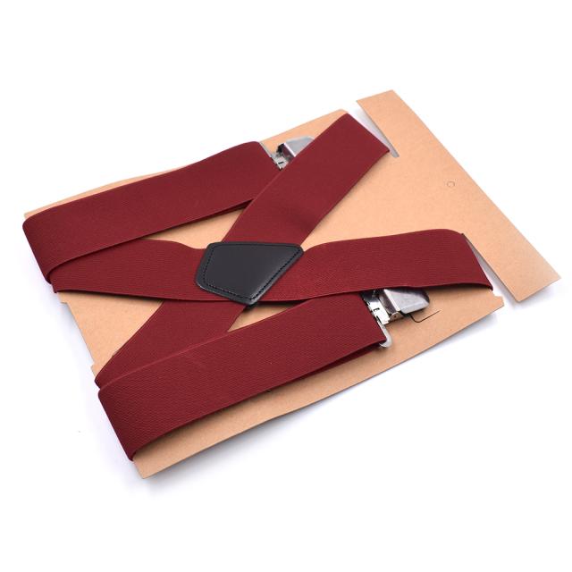 Big Size Men Work Suspenders Adjustable Elastic Trouser Braces Straps