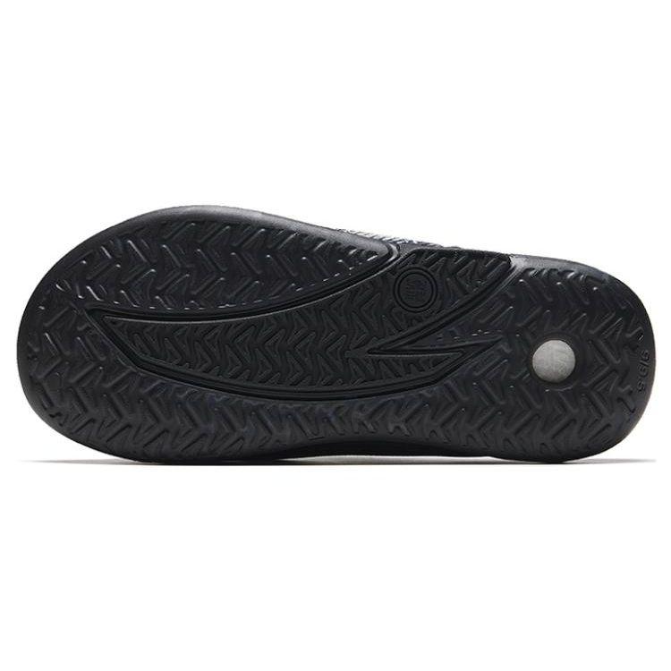 Anta Nitrogen Bubble Comfortable Rubber Sole Silent Slide Sandals Men Sandals Black Purple 912331801-3