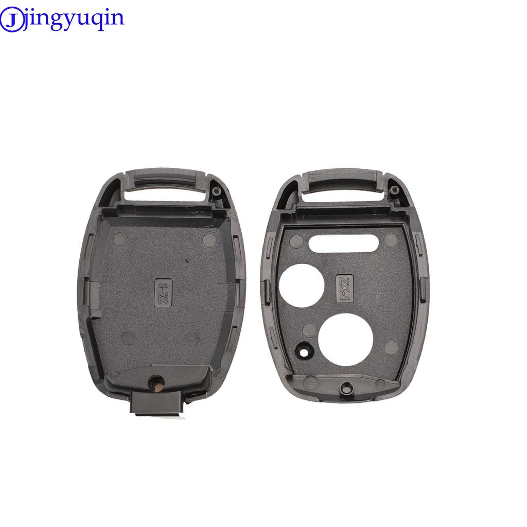 Jingyuqin Car Key Case Shell Remote Fob Cover For HONDA Accord CRV Pilot Civic 2003 2007 2008 2009 2010 2011 2012 2013