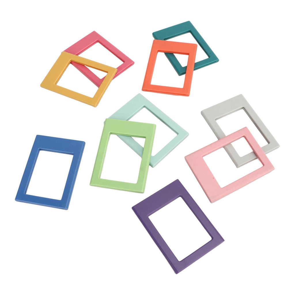 10Pcs 3 Inch Refrigerator Magnets Picture Frames Fridge Magnetic Photo Frame for File Cabinets Storage Cabinets