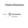 ZHM3   Car Decoration Styling Decals 3D Metal Emblem Sticker For Mercedes Benz A/C/E/R/S Class GLK GLS W204 W205 CLA GLB W206 W203 W176