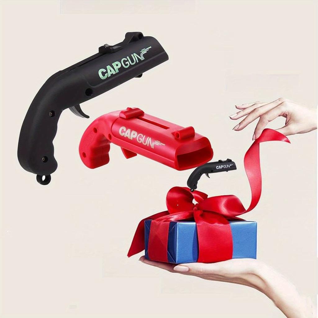 4pcs CapGun Bottle Opener, Plastic Beer Launcher, Fun Drink Game Accessories, Suitable for Family Gatherings, Bars, Outdoor Barbecues, Party Supplies