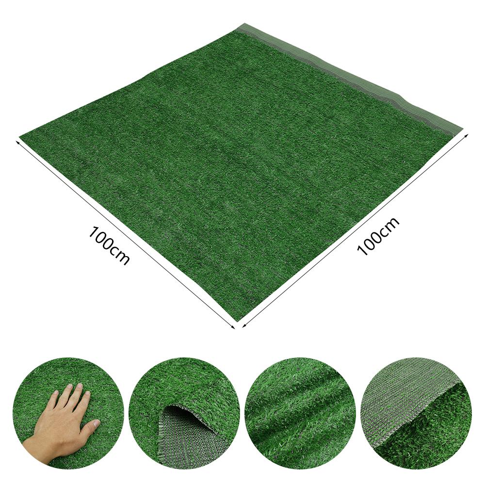 Искусственная трава 1 см высота травы высокая плотность реалистичный ковер синтетический газон коврик декор для сада натуральный коврик из искусственной травы