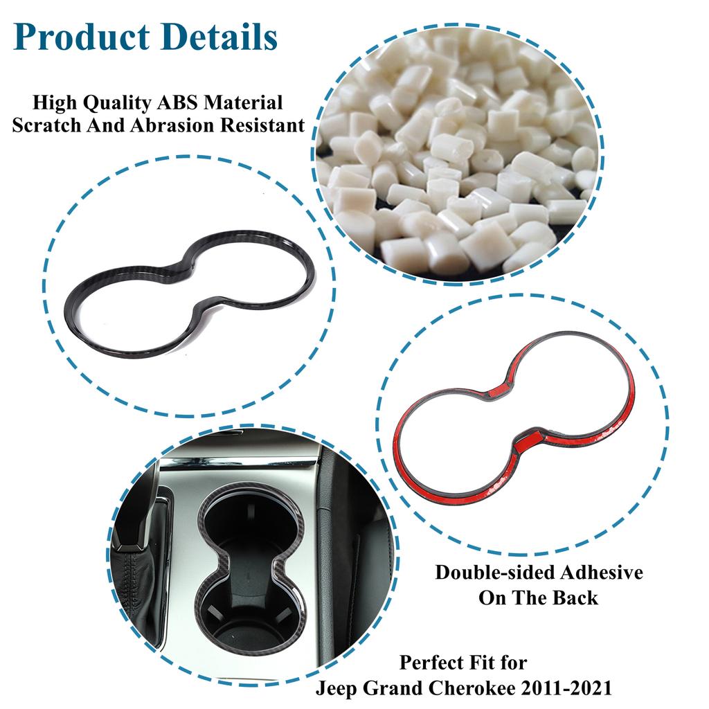 Автомобильный передний рычаг переключения передач, держатель для стакана с водой, декоративная панель, накладка, наклейка для Jeep Grand Cherokee 2011-интерьер