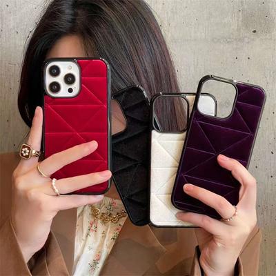Для iPhone 15 Pro Max плюшевый однотонный чехол для телефона iPhone 15 14 13 12 Pro модный противоударный чехол