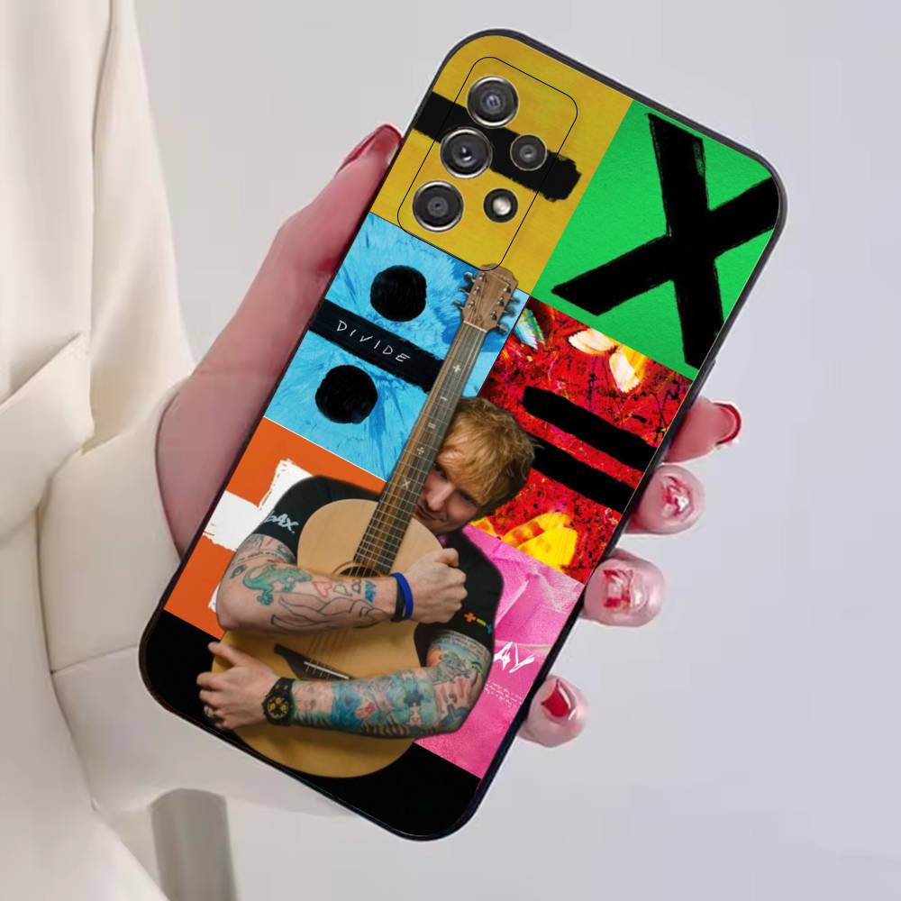 Чехол для телефона с изображением Эда Ширана Для Samsung S25,S24,S21,S22,S23,S30,Ultra,S20,Plus,Fe,Lite,Note,10, Черный чехол