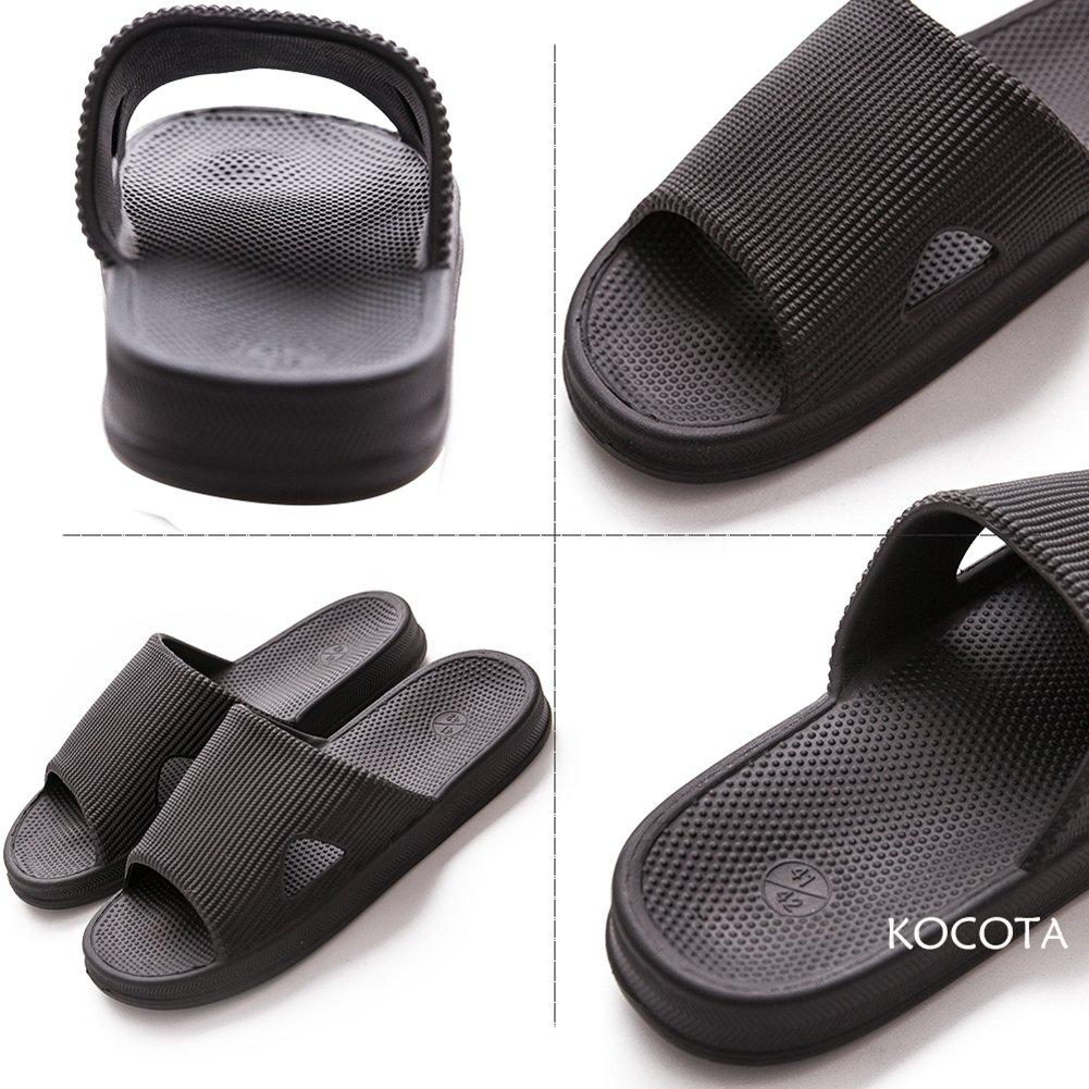 KOCOTA Antibacterial and L Odor-Resistant Slippers/Sandals, Ultra-Lightweight, Non-Slip, Unisex, Blue,