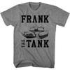 Графитовая футболка унисекс Oldschool Frank The Tank