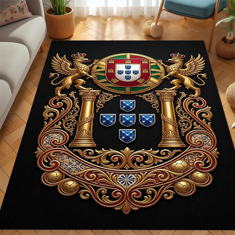 Royal Heraldry Ornate Design carpet printing Home Decor Christmas gifts Dormitory decoration Fashion