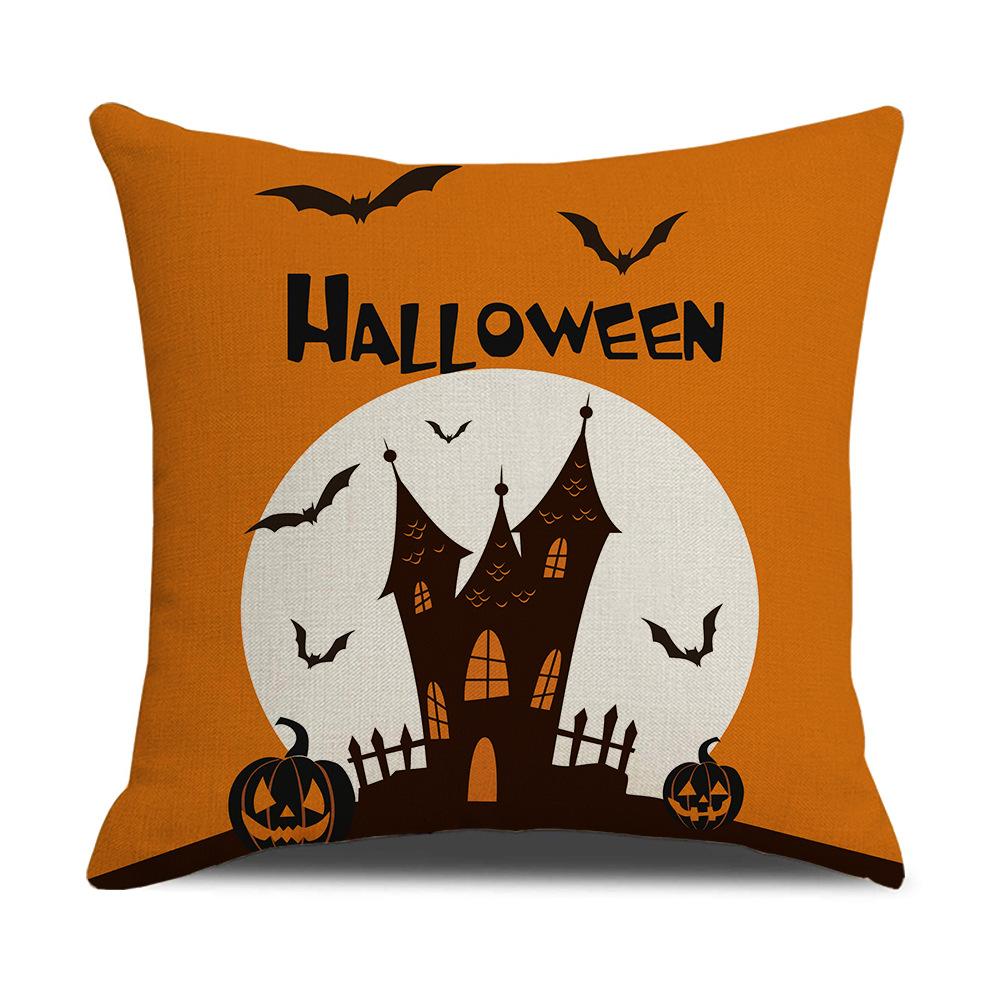 Halloween Black Pillowcase Evil Funny Home Sofa Cushion Cover Bedroom Bedside Pillowcase