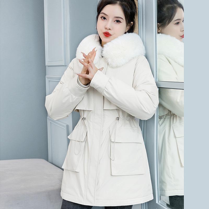 Подкладка Live, одна одежда и три одежды, зимняя утепленная одежда Parker из хлопка, новая талия и тонкий съемный плащ из хлопка