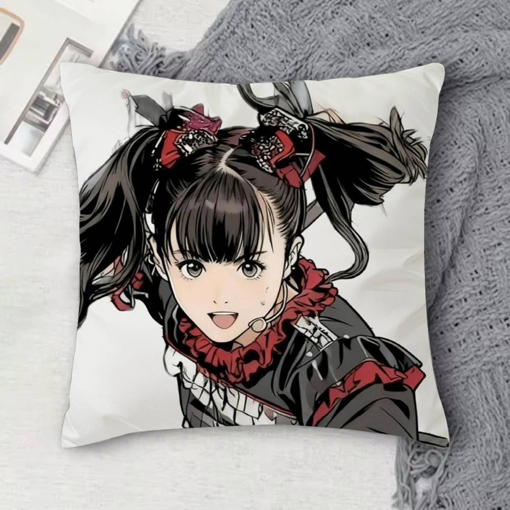 Babymetal Metal Forth Doublesided Printed Square Decorative Cushion Cover for Sofa Living Room Home Decor