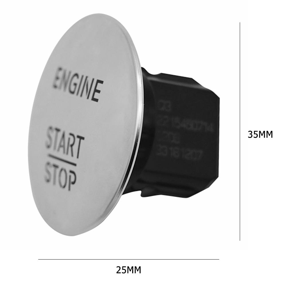 Кнопка запуска и остановки двигателя без ключа 2215450714 серебристая для Mercedes Benz W164 W205