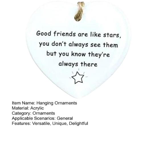 Подарок в форме сердца, подвесное акриловое украшение, подарок на день рождения, лучший друг