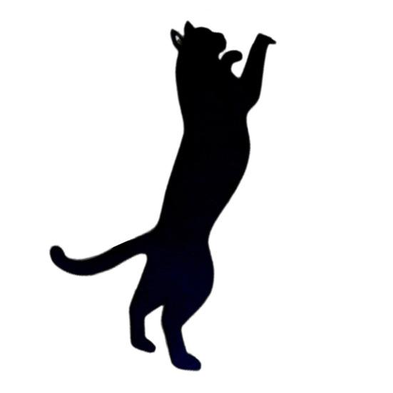 5 шт. Черная закладка для книг в форме кошки, металлическая закладка для страниц в форме кошки для книги