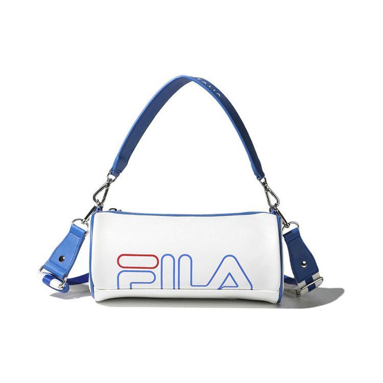 Fila Сумка-кроссбоди мини унисекс с отстегивающимся плечевым ремнем, цветные блоки, ручка, ПУ, серо-белый FS3BCF5335X-OWH