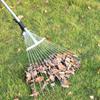 Garden Telescopic Rake Adjustable Folding Grass Leaves Rake Garden Cleaning Tool
