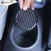 Carbon Fiber Car Water Coaster Interior Decoration Pad Multifunctional Car Coaster Door Groove Mat Insulation Non-slip Mat