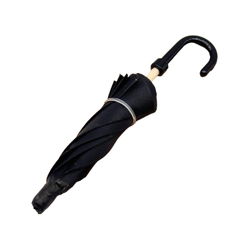 Кукольный домик Моделирование Мини Черный Зонт Может Открыть Ретро Миниатюрная Сцена Орнамент Черный Зонт