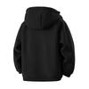 Men's And Women's Solid-color Casual Thickened Fleece Warm Jacket, Men's Hooded Fleece Zipper Sweatshirt Jacket
