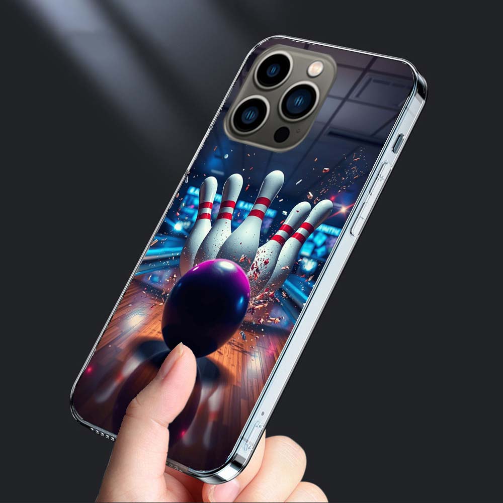 Чехол для телефона с развлечениями в боулинге Для iPhone 16E 15 Pro 14 Plus 17E 16 17 Pro Max Air 11 12 13 Mini Ударопрочный Capa