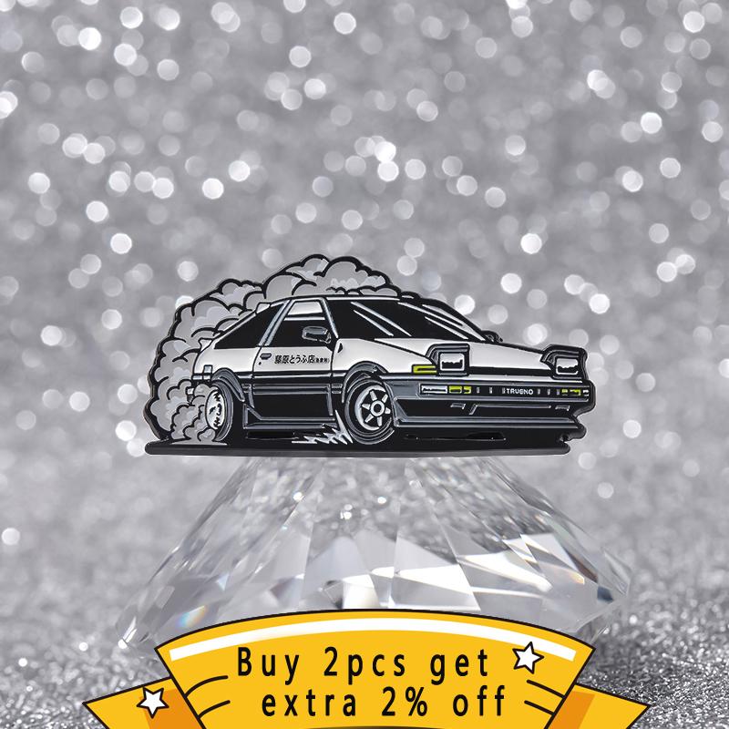 Автомобильные гонки комиксы анимация ТВ эмалированные значки крутой гонщик аниме металлическая брошь на лацкан рюкзак значок ювелирные изделия аксессуары