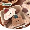 Cute Animal Doll Hair Clips Cartoon Hairpins Korean Plush Dog Hair Claws  for Girls