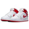 Air Jordan 1 Mid GS Rookie Season Kids Sneakers White University-Red DR6496-116