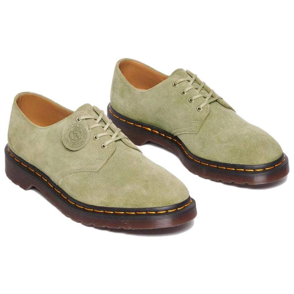 Dr. Martens Smiths Suede Dress Shoes 'Pale Olive' Unisex 30564358