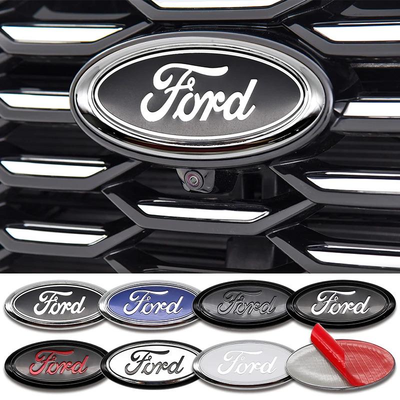 Car Styling Front Hood Emblem Rear Trunk Badge Grille Logo Sticker For Ford Focus MK3 Ranger Mondeo Fiesta S-Max MK4 Kuga