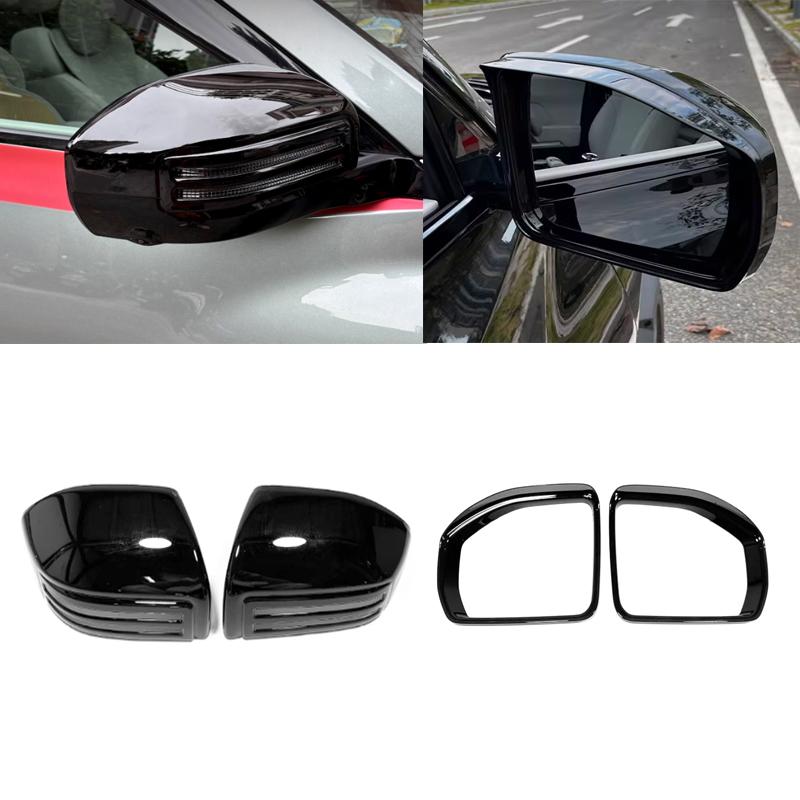 Для BYD Equation Leopard 3/Titanium 3/Super 3 2025 2026 ABS черный Рамка-козырек от дождя для бокового зеркала заднего вида Крышка зеркала заднего вида