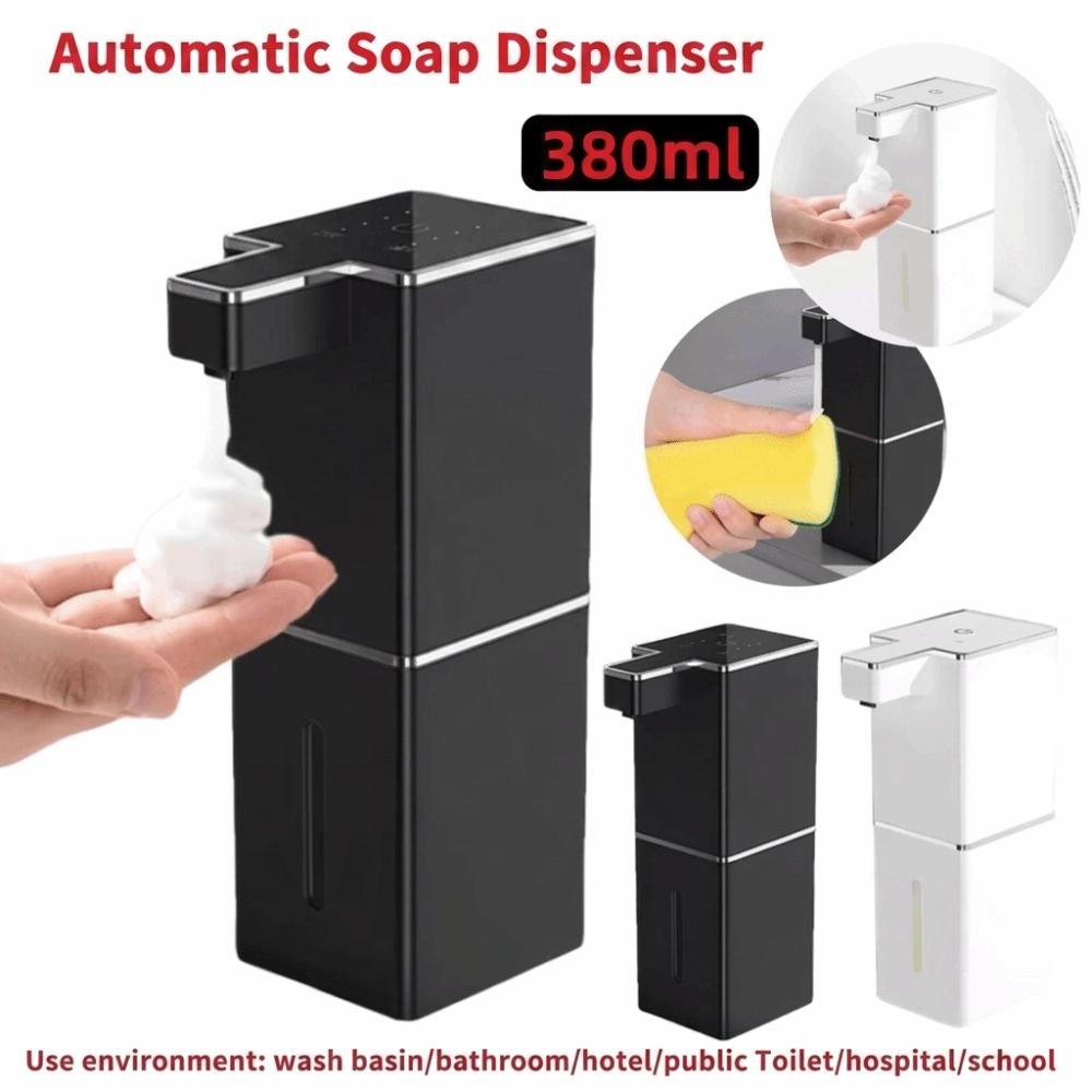 380ml Capacity Hand Sanitizer Dispenser USB Rechargeable Hand Cleaning Washing Machine Home