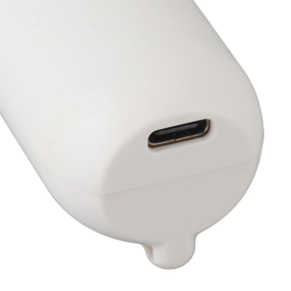 Portable Hand Held Fan USB Rechargeable White 14500 500mAh Small