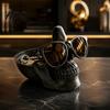 Уникальный держатель для украшений 3D-печатный череп Настольный органайзер-подставка Новинка Очки с упором для носа Крутой готический декор для дома Креативная ключница/монетница