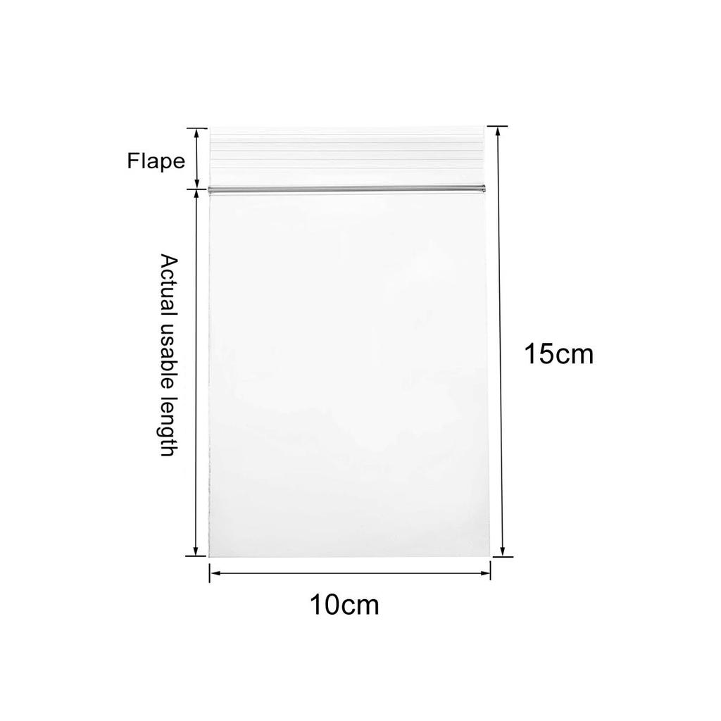 100Pcs Self Seal Clear Cellophane Bags Resealable Plastic Poly Bags Zip Poly Bags for Photos Cards Jewelry Documents Bakery Cookies Candies