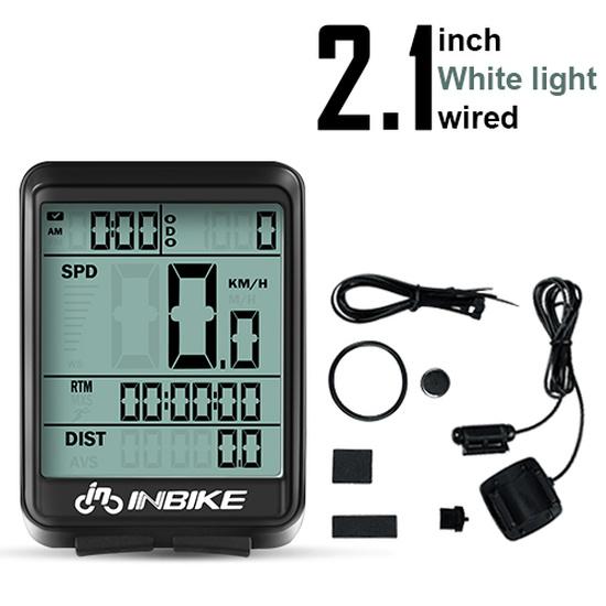 INBIKE Rainproof MTB Bike Computer Bicycle Speedometer Wireless Wired Odometer Cycling Watch LED Screen Measurable Watch Ic3212