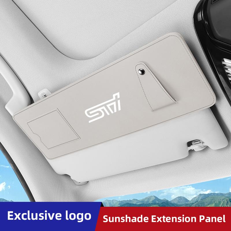 Car Sun Visor Extension Panel Sunshade Protection Cover Sticker For Subaru STI Impreza Forester Outback WRX XV Ascent REX Legacynhuu5