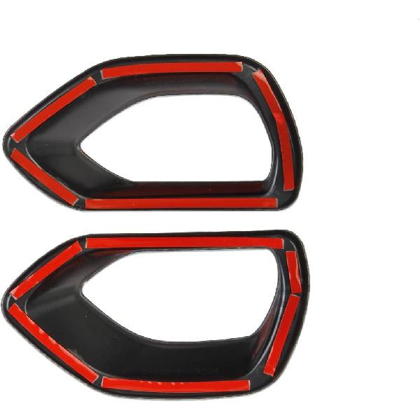 Crosselec Carbon Fiber Front Bumper Honeycomb Grille Inserts Mesh cover trim For Charger SRT/Scat Daytona 2015-2021
