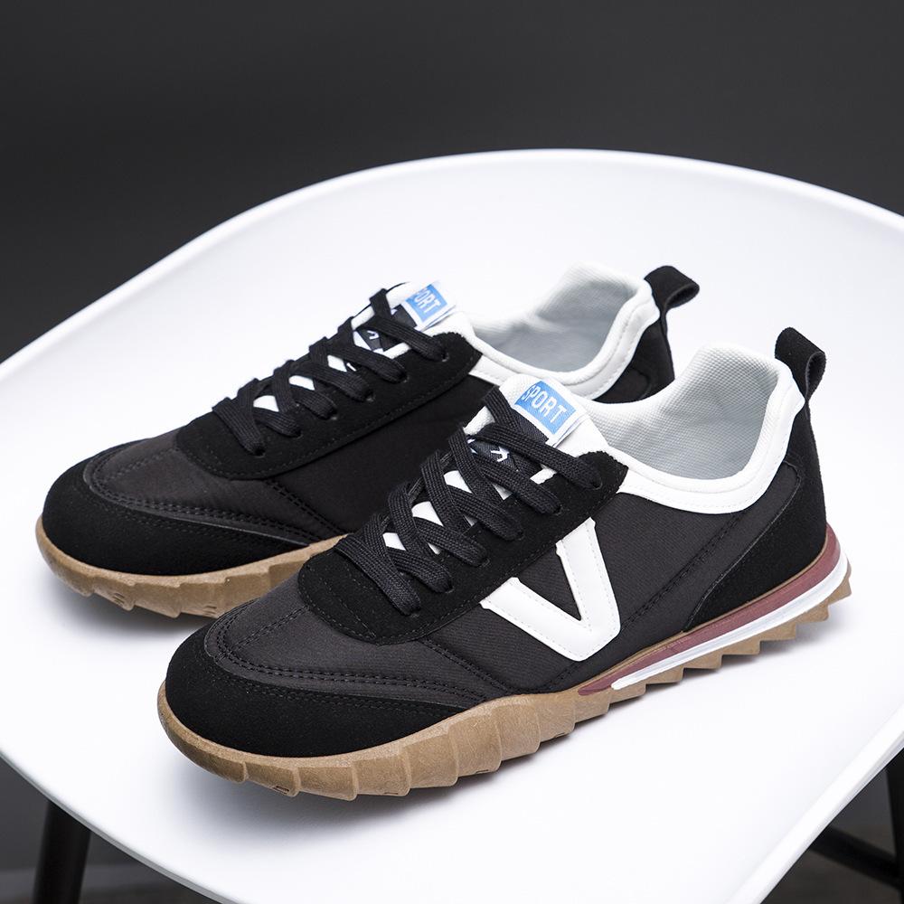 New Men's White Shoes Forrest Gump Casual Shoes for Men's Flat Heel Soft Sole Shoes Fashionable and Comfortable Men's Shoes